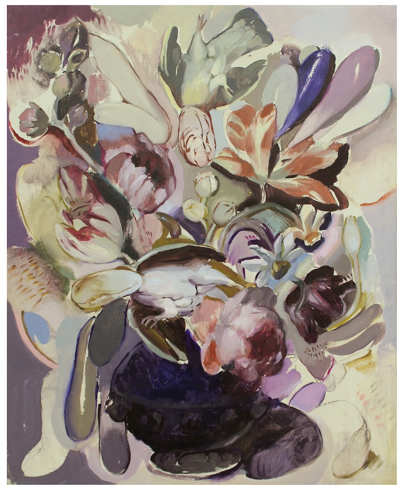 José Gonzalo García Muñoz, Bouquet (Fire) XXI, Oil on linen, 16” x 20”, 2023